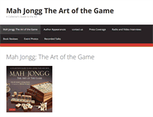 Tablet Screenshot of mahjonggtheartofthegame.com